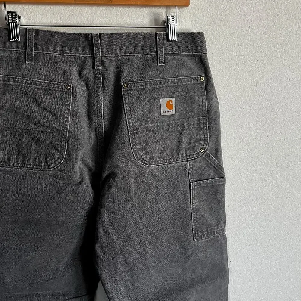 Carhartt gray double knee work wear carpenter pants